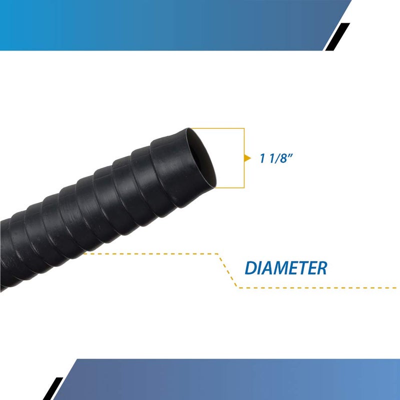 Raven Washing Machine Drain Hoseâ€¯- Semi-rigid Sections Allow Hose to Bend (4â€¯feet collapsed)â€¯ - Image 3